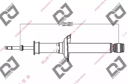 Амортизатор DJ PARTS DS1002GT